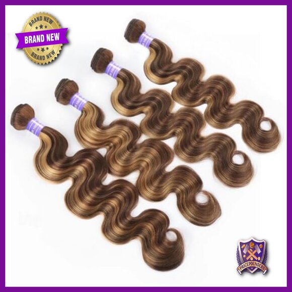Brazilian Virgin Hair Extensions 14-20 Inches Body Wave Bundles 100g Each